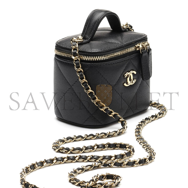 CHANEL MASTER 25K CAVIAR LEATHER MINI VANITY CASE AP4934 (11*8.5*7cm)
